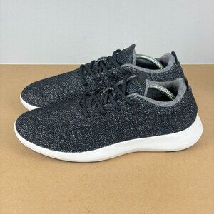 Allbirds Wool Runner Mizzle Athletic Shoes Mens 11 Black Gray White Breathable